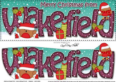 Large Dl Xmas from Wakefield Robins & 3D Decoupage