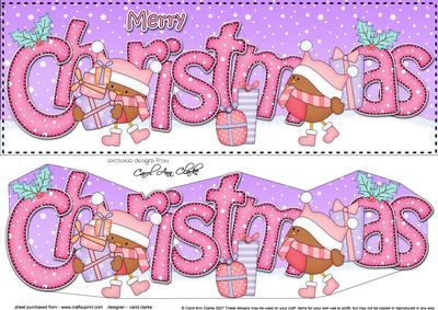 Large Dl Christmas Bobbin Robin 3D Decoupage