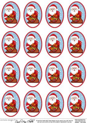 Santa's Sack Christmas Gift Tags