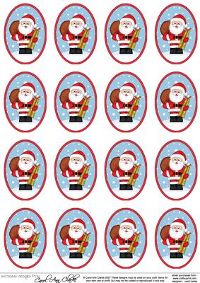 Santa's Present Christmas Gift Tags
