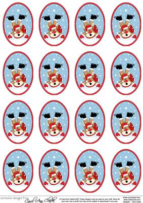 Rudolph Christmas Gift Tags