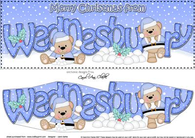 Large Dl Christmas from Wednesbury Livvy Bear