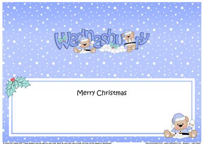 Large Dl Christmas from Wednesbury Livvy Bear