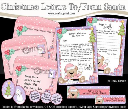 Xmas Livvy Bear Baby's 1st Santa Letter to and from Santa