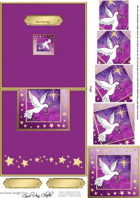 Xmas Dove No-hole Over the Edge & Spiral Pyramid