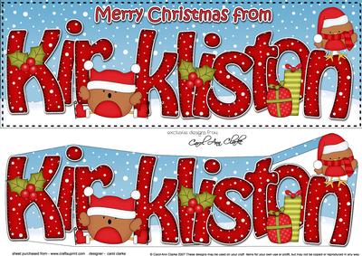 Large Dl Xmas from Kirkliston Bobbin Robin 3D Decoupage