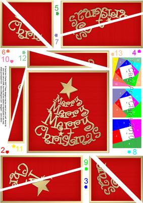 Merry Christmas Tree Twisted Spiral Side Stacker