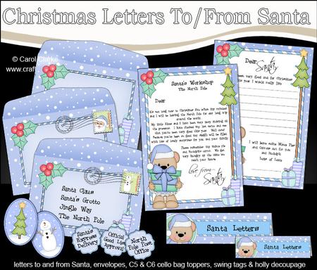 Xmas Livvy Bear Child's Santa Letter to and from Santa