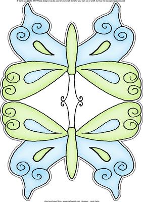 Butterfly Shaped Card