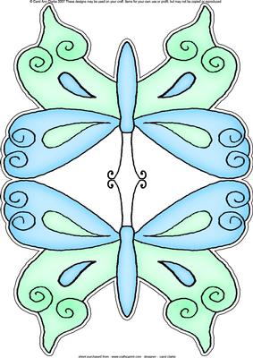 Butterfly Shaped Card