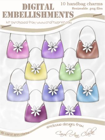 'enamel' Handbag Digital Embellishments