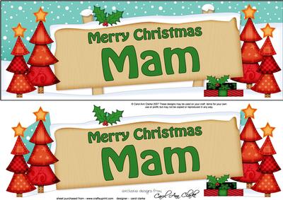 Large Dl Xmas Mam Trees Signpost
