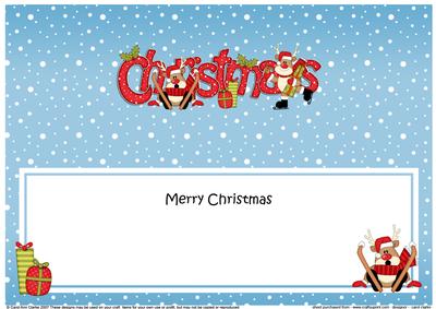 Xmas Christmas Rudolph Matching Large Dl Insert
