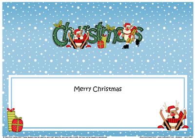 Xmas Christmas Rudolph Matching Large Dl Insert