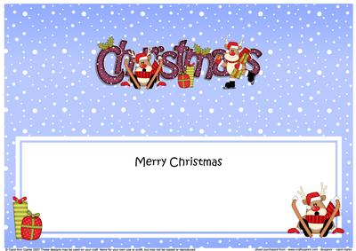 Xmas Christmas Rudolph Matching Large Dl Insert
