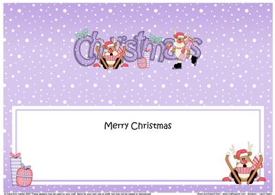Xmas Christmas Rudolph Matching Large Dl Insert
