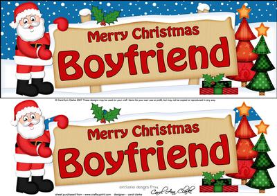 Christmas Boyfriend Santa Large Dl Easicut 3D Decoupag