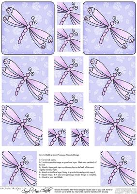 Dreamy Dragonfly Pyramage Sheet