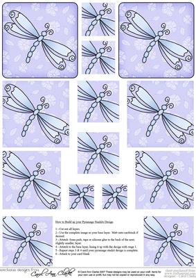 Dreamy Dragonfly Pyramage Sheet