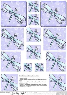 Dreamy Dragonfly Pyramage Sheet