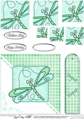 Dragonfly Quick Card with Pyramage