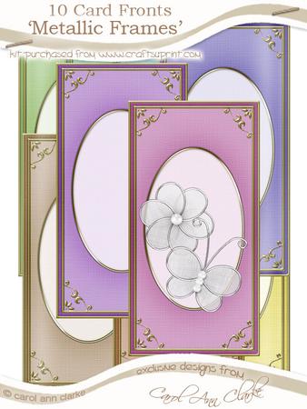 Dl 'gold Metallic Frame' Card Fronts Kit