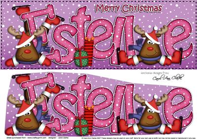 Large Dl Xmas Estelle Rudolph 3D Decoupage