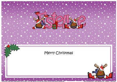 Large Dl Xmas Estelle Rudolph Matching Insert