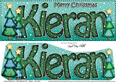 Large Dl Xmas Kieran Trees 3D Decoupage