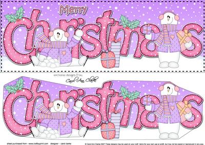 Large Dl Christmas Snowmen 3D Decoupage