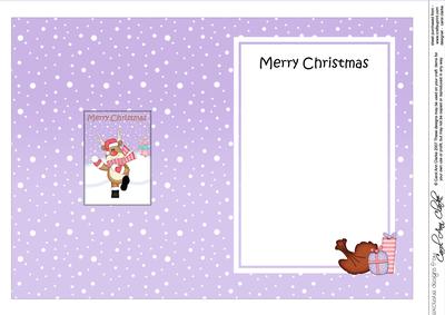 5x7 Christmas Snowballing Rudolph Matching Insert