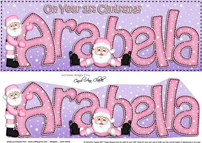 Large Dl 1st Xmas Arabella Santa 3D Decoupage