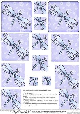 Dreamy Dragonfly Twisted Pyramage Sheet