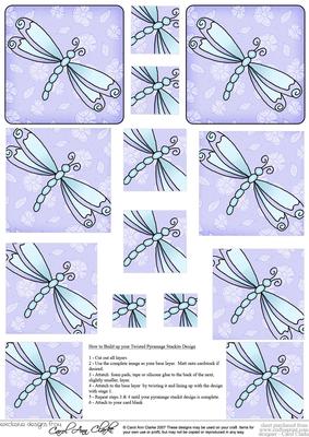 Dreamy Dragonfly Twisted Pyramage Sheet