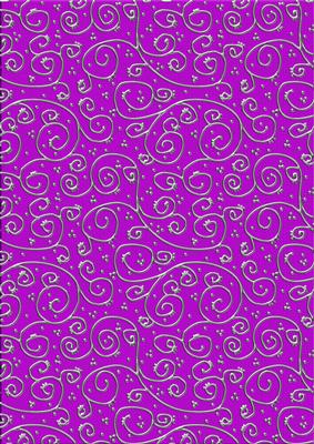 'metallic Swirls - Silver' Backing Paper