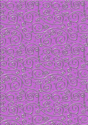 'metallic Swirls - Silver' Backing Paper