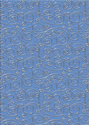 'metallic Swirls - Silver' Backing Paper