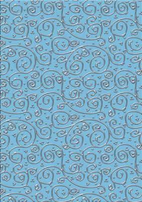 'metallic Swirls - Silver' Backing Paper