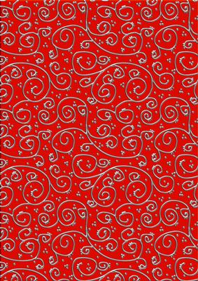 'metallic Swirls - Silver' Backing Paper