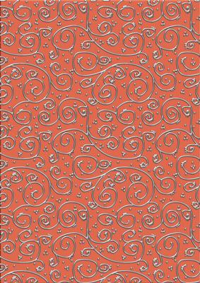 'metallic Swirls - Silver' Backing Paper