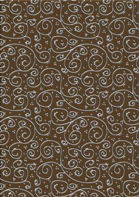 'metallic Swirls - Silver' Backing Paper