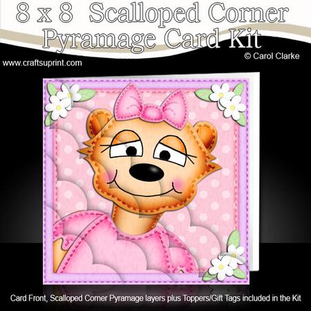 8 x 8 Mia Meerkat Scalloped Corner Kit