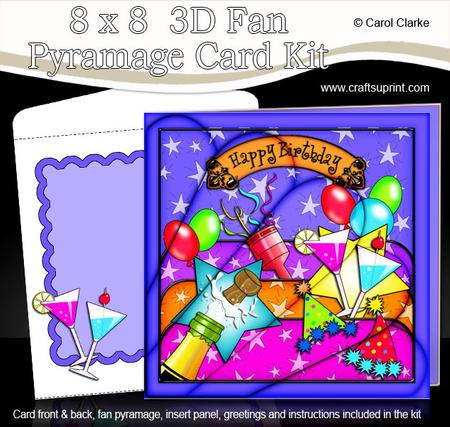 8 x 8 Birthday Celebrations Fan Pyramage Kit