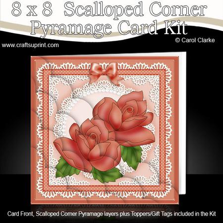 8 x 8 Just Roses Kit with Scalloped Corners