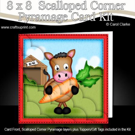 8 x 8 Gi Gi the Horse's Carrot Scalloped Corner Kit
