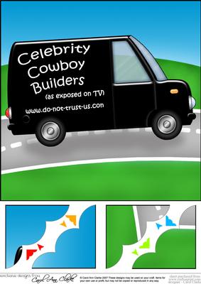 8 x 8 Cowboy Builders Scalloped Corner Topper