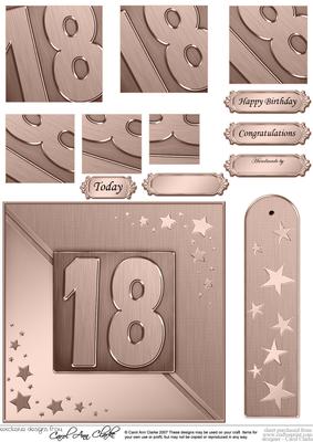 18th Metallic Age Quick Card with Twisted Pyramage