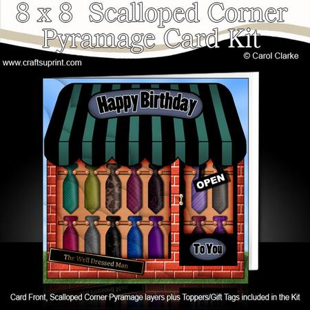 8 x 8 Little Tie Shop Scalloped Corner Kit