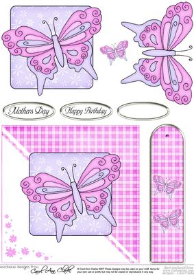 Butterfly Quick Card with 3D Decoupage Design