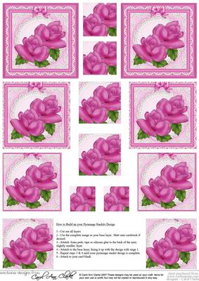 Just Roses Pyramage Sheet